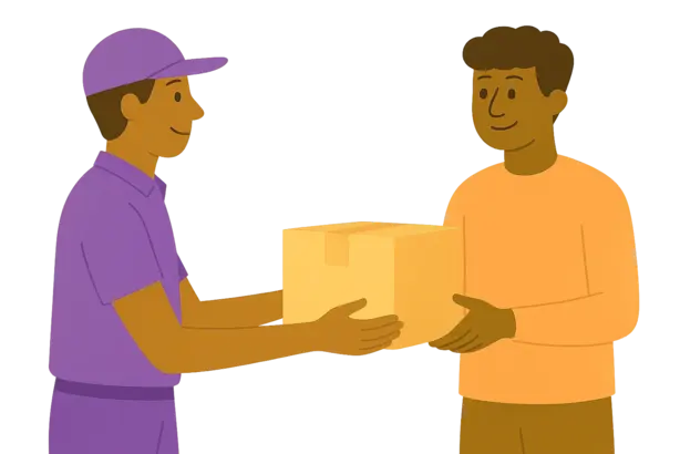 Customer Receives